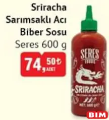 SERES SRİRACHA SARIMSAKLI ACI BİBER SOSU 600 G